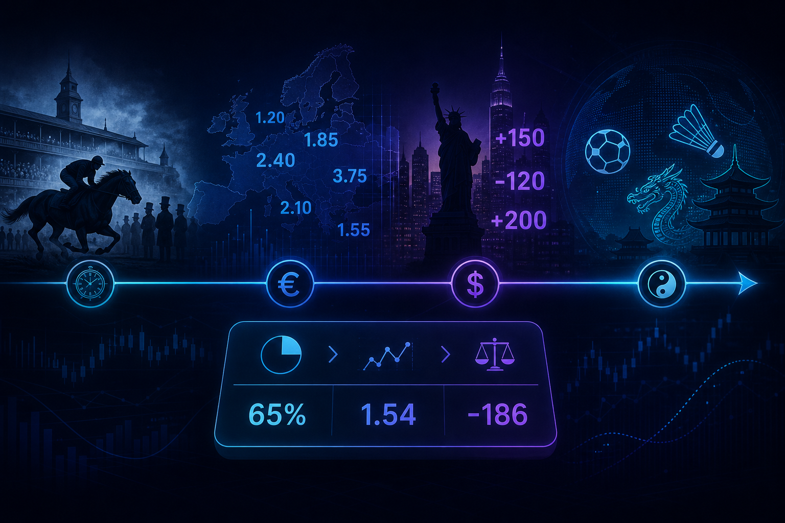 Histoire et conversion des formats de cotes sur Polymarket